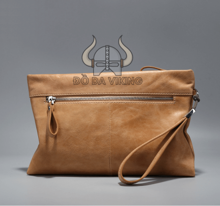 Clutch cầm tay da bò mềm (bằng da cả trong lẫn ngoài) - LU05