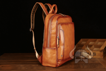 Balo nam da bò mịn đựng vừa laptop 15,6 inch - BL07