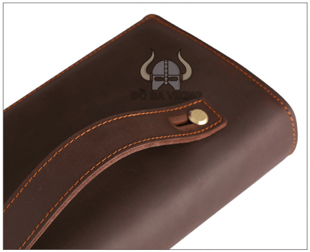 Ví nam da bò dáng dài có quai xỏ - VD03