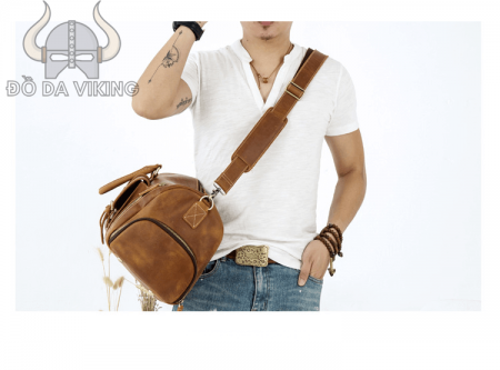 Túi xách du lịch da bò có ngăn để giày riêng biệt - TX01