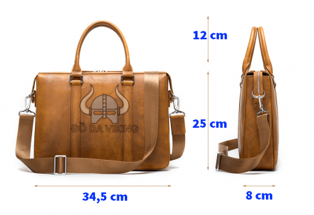 Cặp xách laptop 14 inch da bò - CT01