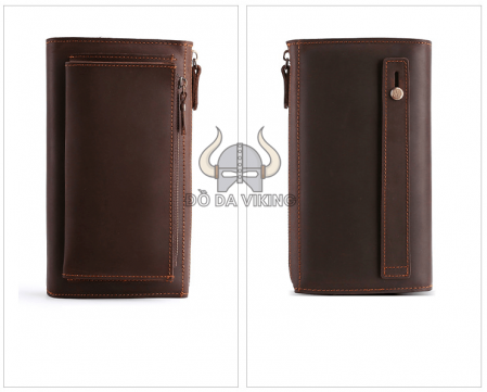 Ví nam da bò dáng dài có quai xỏ - VD03