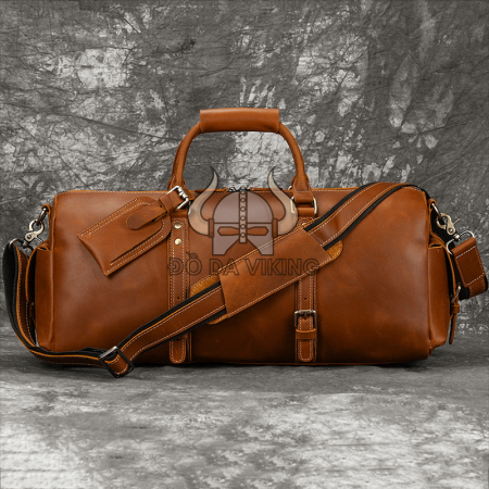 Túi xách kiểu trống bằng da bò - TX07