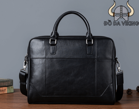 Cặp da thật công sở retro - CT02