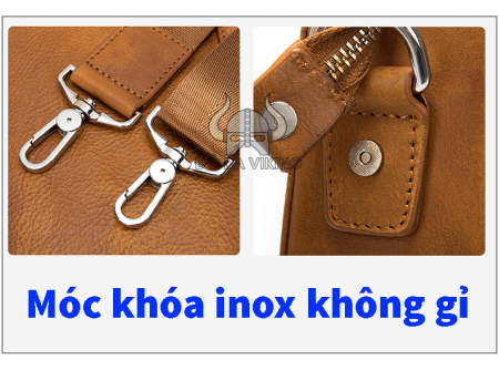 Cặp xách laptop 14 inch da bò - CT01