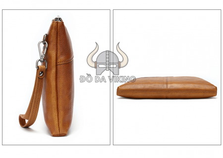 Clutch cầm tay da bò vừa ipad 9,7 inch - LU02