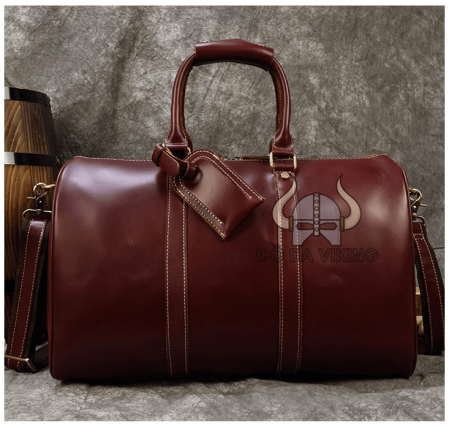 Túi xách du lịch da bò màu vang đỏ sang trọng - TX05