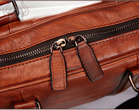 Cặp da bò công sở dập gân nổi - CT04