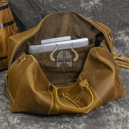 Túi xách du lịch cỡ lớn bằng da bò - TX06