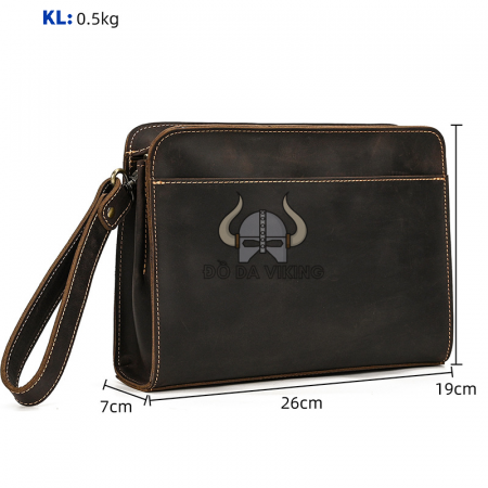 Clutch cầm tay da ngựa - LU01