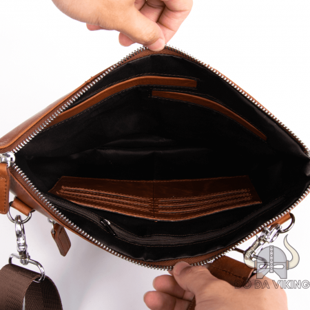 Clutch cầm tay da bò mềm có quai đeo - LU04