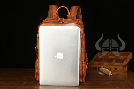 Balo nam da bò mịn đựng vừa laptop 15,6 inch - BL07