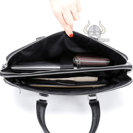 Sale sốc: Cặp xách da bò mềm đựng vừa laptop 14 inch - CT17