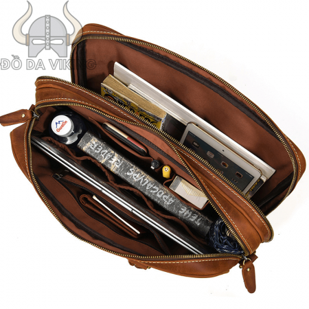 Cặp xách laptop bằng da ngựa - CT03