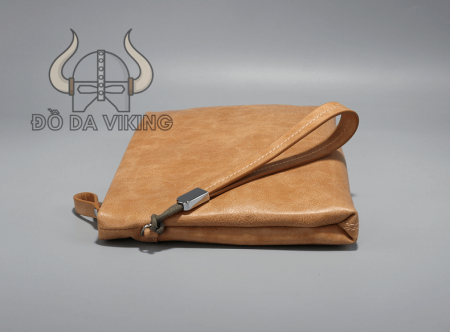 Clutch cầm tay da bò mềm (bằng da cả trong lẫn ngoài) - LU05