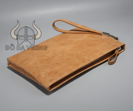 Clutch cầm tay da bò mềm (bằng da cả trong lẫn ngoài) - LU05