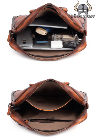 Cặp da thật công sở retro - CT02