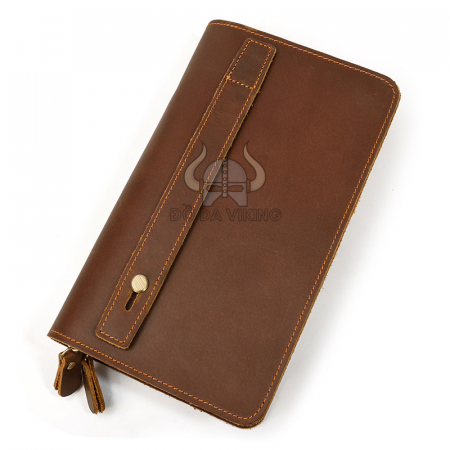 Ví nam da ngựa dáng dài loại xỏ quai - VD02