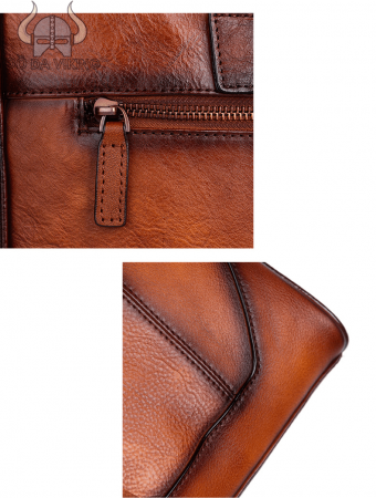 Cặp da thật công sở retro - CT02