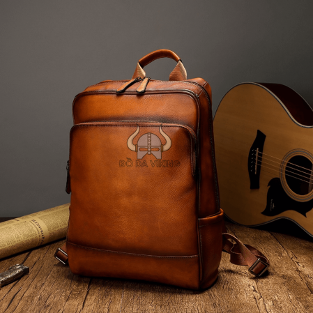 Balo công sở dành cho nam bằng da bò retro - BL01